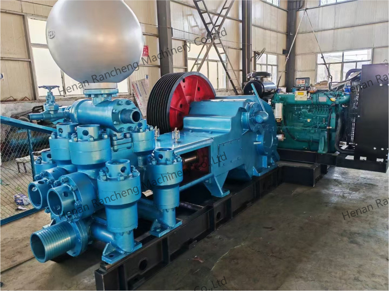 185KW Power 7MPa Maximum Pressure Drilling Mud Pump For 1000m Deep Water Well Projects 7200kg