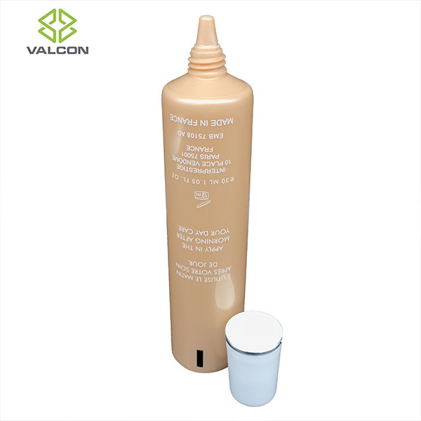 30 ML Diameter 25 MM Cosmetic Tube Packaging With White Slant Tip For BB Cream