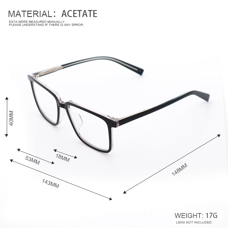 New Eyewear Classic Retro Individual Acetate Glasses Frame MR 804
