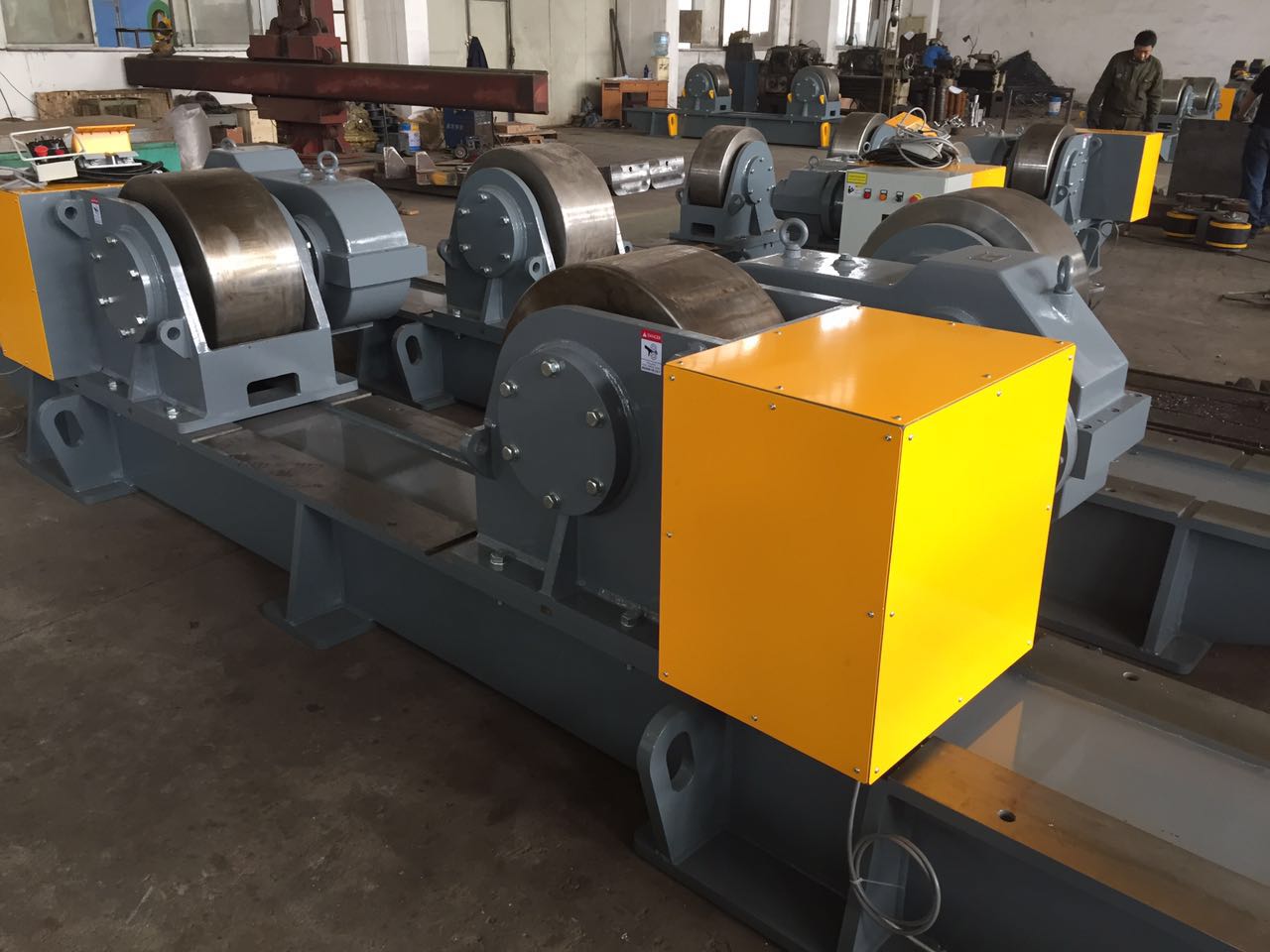 100T Heavy Duty Tank Welding Equipment Conventional Welding Rotator Bolt Adjustment