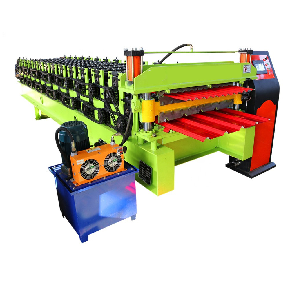 12m/Min Double Layer Roll Forming Machine To Trapezoidal Corrugated Metal Roof