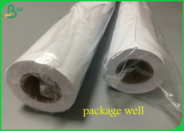 24inch 36inch White CAD Printing Paper 2inch Core For Architectural Design