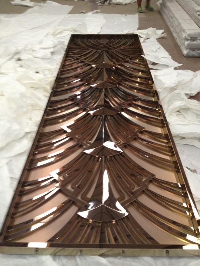 Gold Stainless Steel Room Divider For Garden Fence/Privacy Fence/Metal Fence