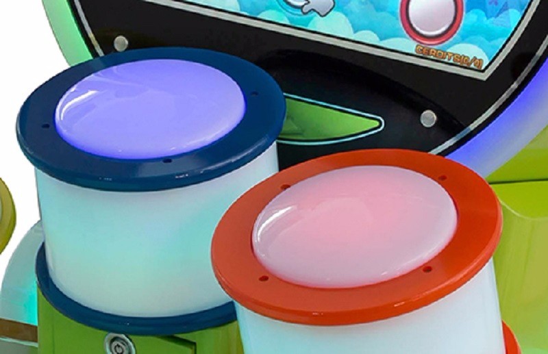 HD Screen Genius Drum Coin Operated Music Machine For Amusement Park