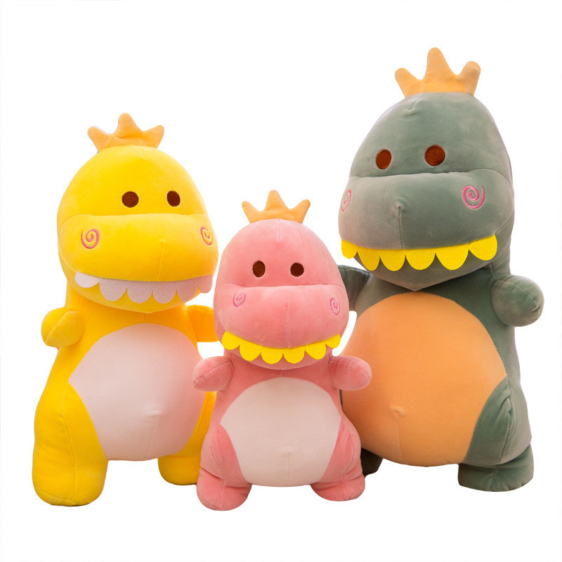 OEM 25cm Cartoon Dinosaur Plush Pillow With Polypropylene Cotton Filling