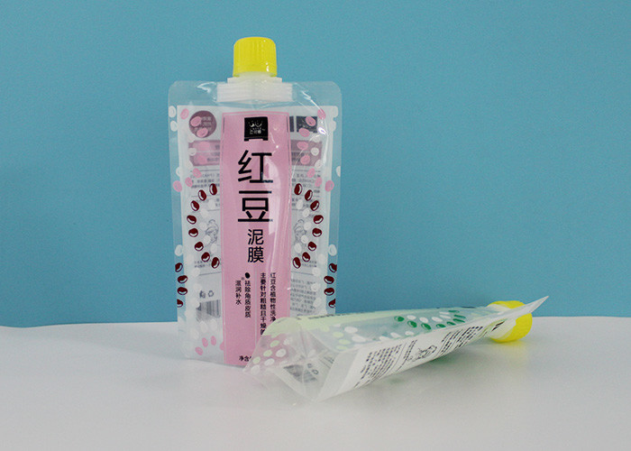 Laminated Stand Up Barrier Pouches With 22mm Spout Caps For Laundry Detergent Liquid Package