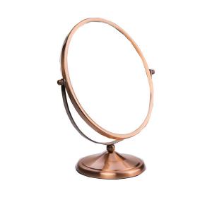 Buy cheap 360d rotation Luxury Standing Cosmetic Mirror , Oval Gold Table Mirror With Stand product
