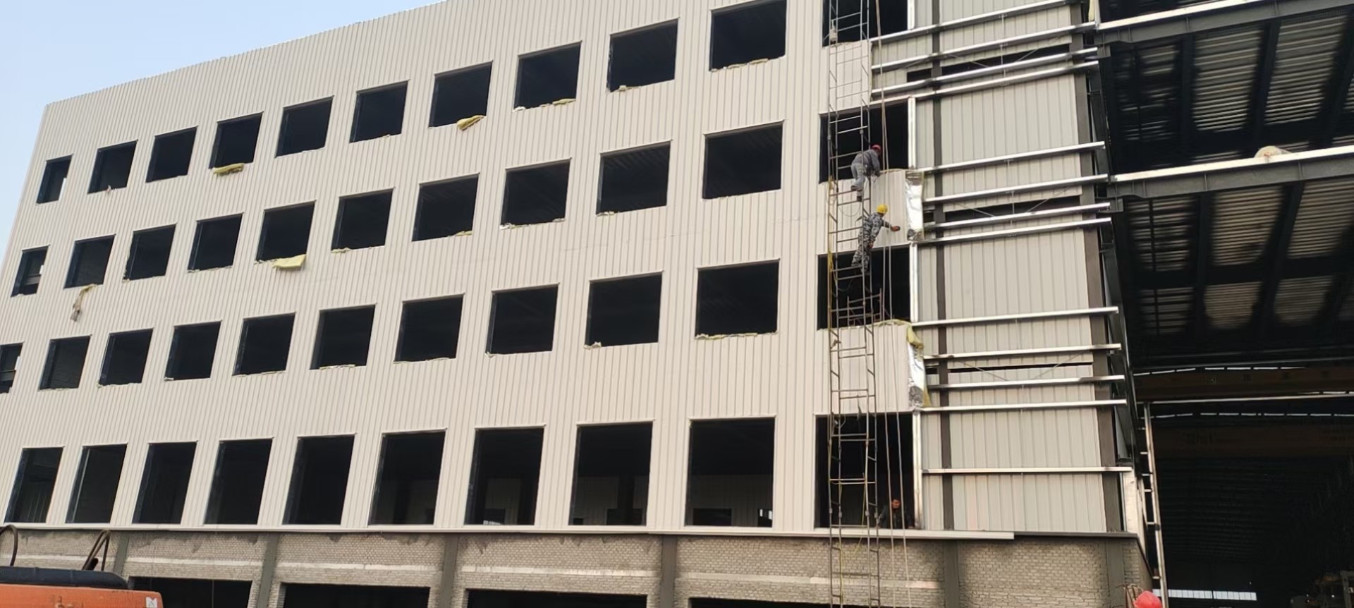 Multi Storey Prefabricated Structural Steel Framework Workshop Building Construction