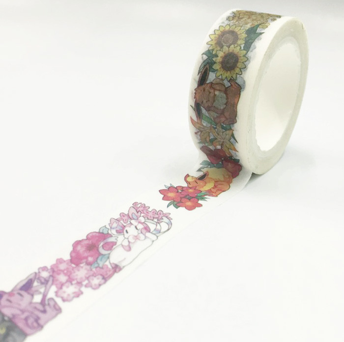 2 Inch Thin Decorative Washi Tape Rubber Adhesive Residue Free Gift Wrapping