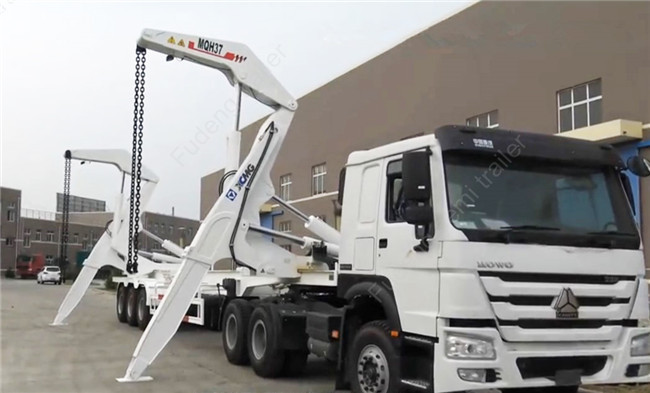 40ft Side Loader Trailer Loading Capacity 40 Tons FUWA 13 Ton Axle