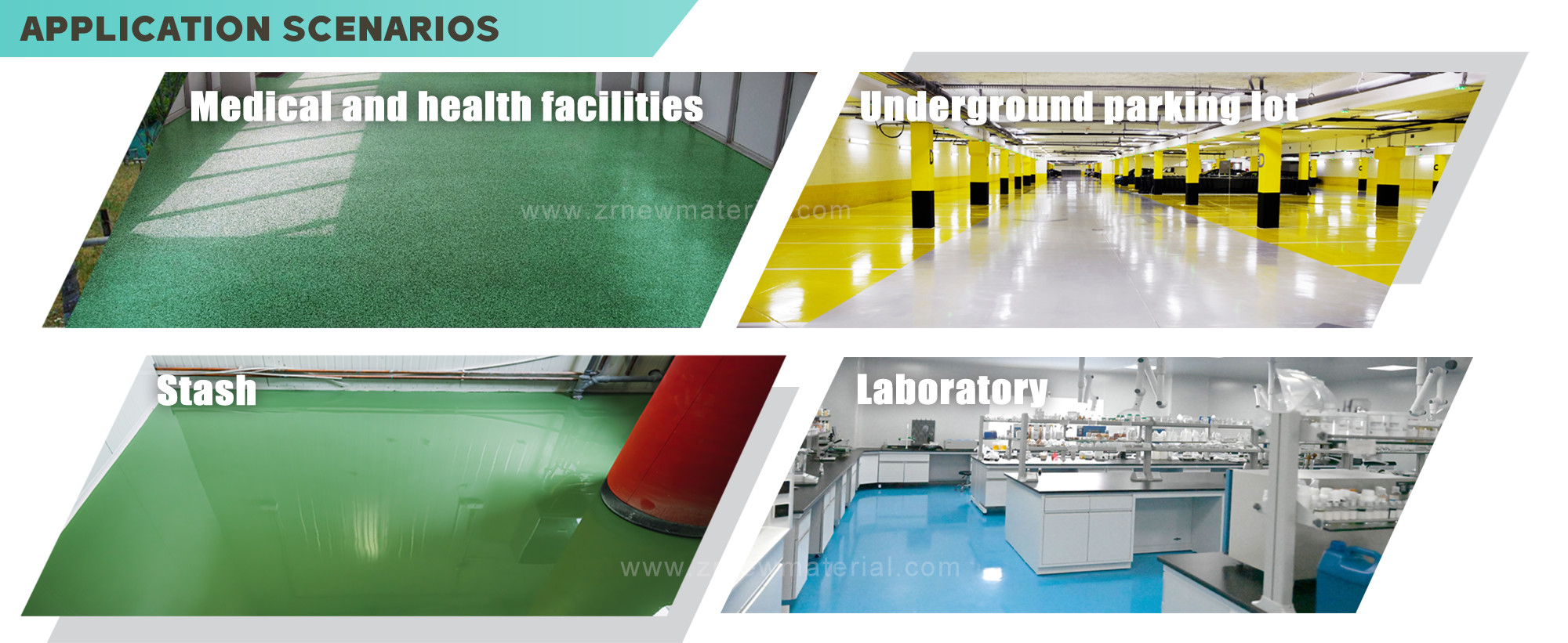 Customization Self Leveling Epoxy Floor Coating Two Part Epoxy Paint Seamless Finish