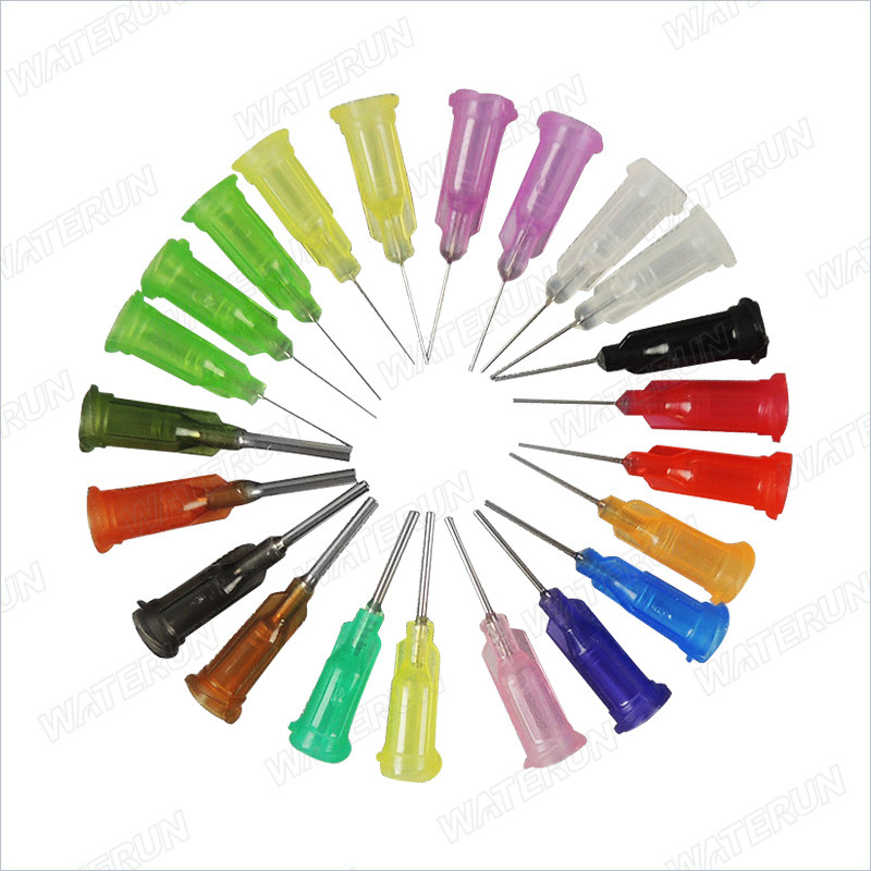Multicolor Flexible Syringe Tips 14G-34G , Practical Blunt Dispensing Needle