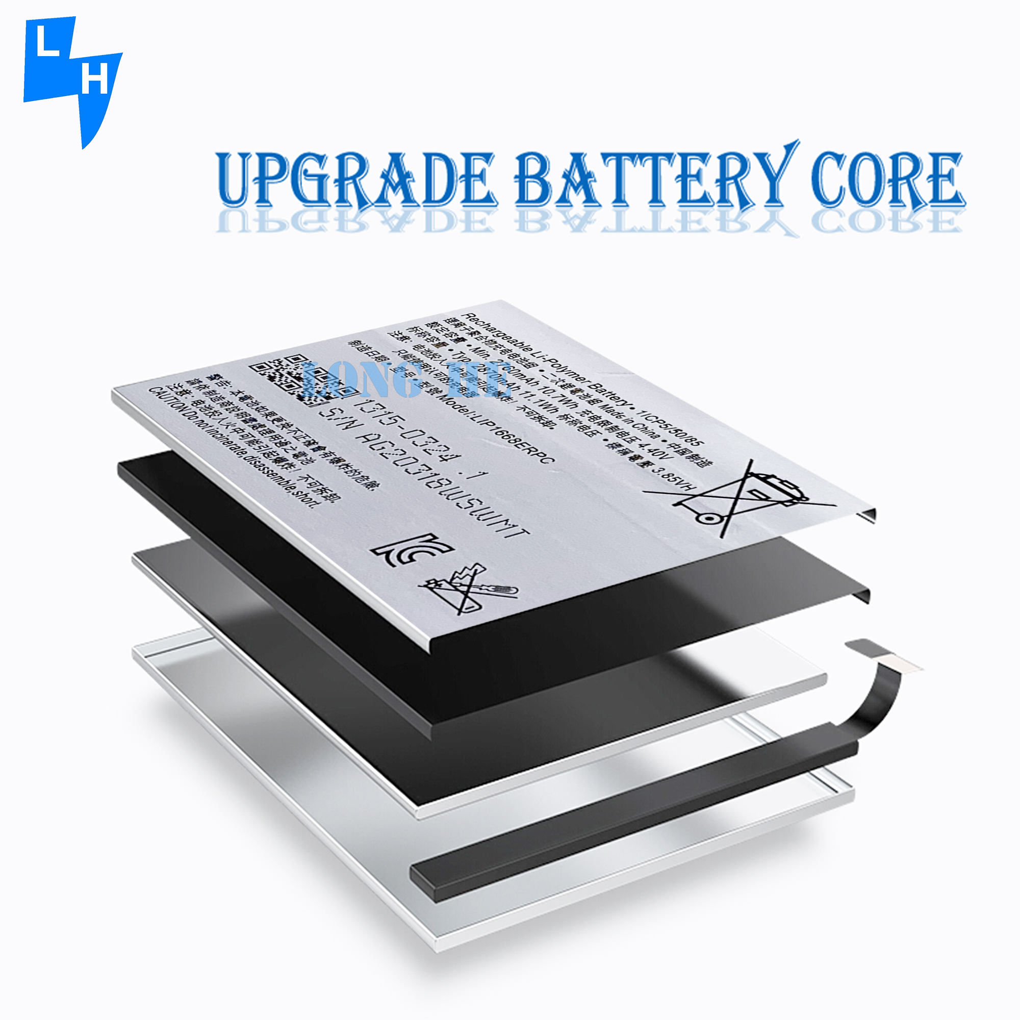 Long-lasting LIP1668ERPC 4.4V 2870mAh Lithium Polymer Battery for Sony Xperia 10 I3113