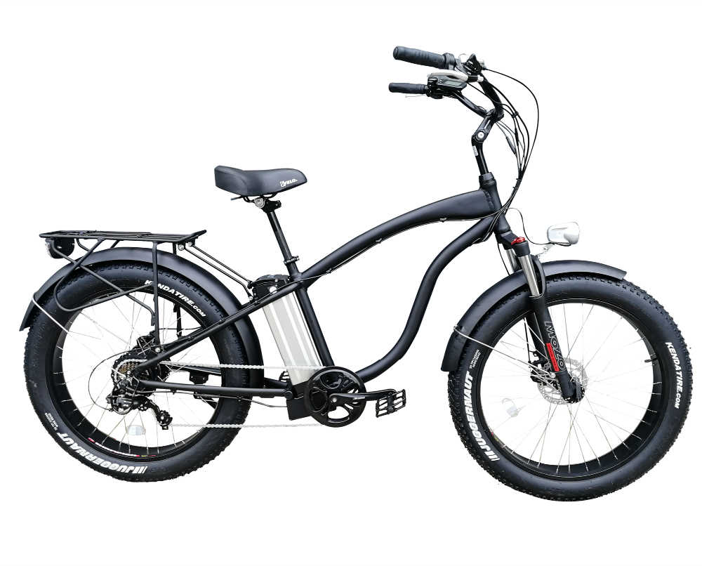 48V 10AH Battery Capacity 26"*4.0 Fat Tyre Beach Cruiser Electric Bike 500W 750W Optional