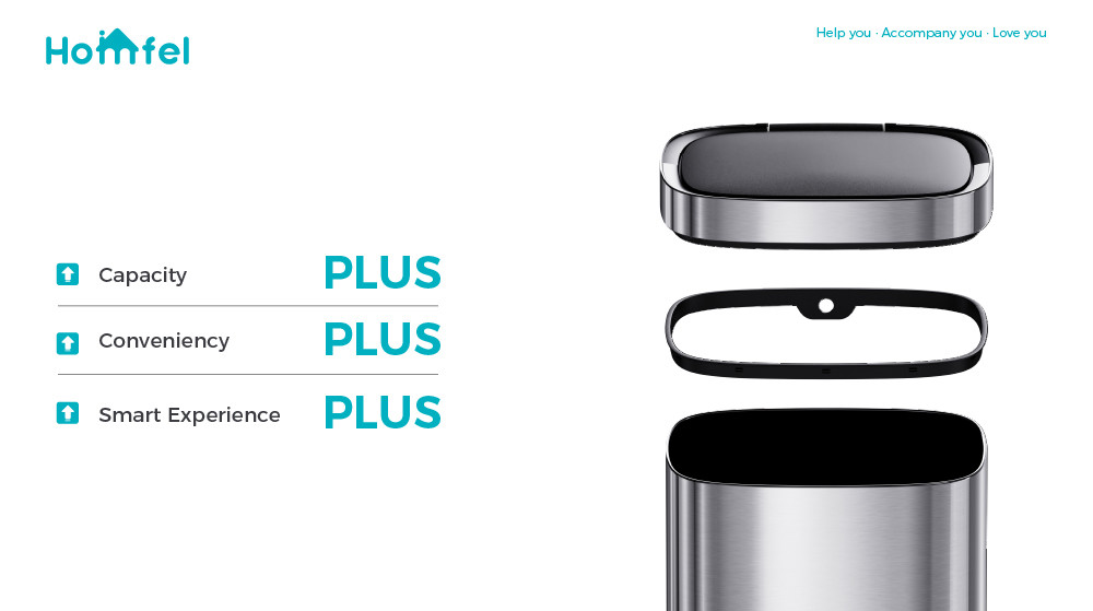 Big Volume Steel Automatic Sensor Trash Bin Open Top Touchless Trash Can