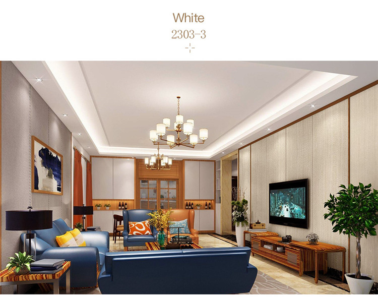 50m Paper Backed Fabric Wallcovering Anti Mild Decorative Wall Covering
