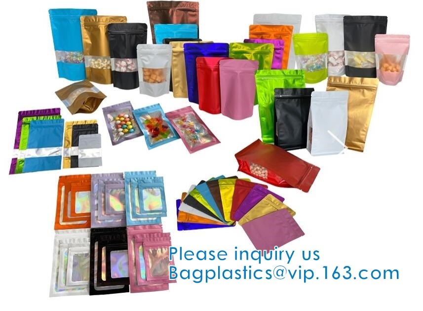 Aluminum Foil Bag, Mylar Bag With Zipper, Moisture Barrier Bag, Herbal Potpourri Bag