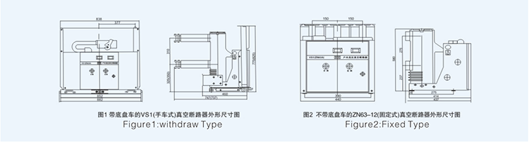 12KV Ac Indoor Vcb Panel / Three Phase Vcb Breaker 630A 1250A 1600A Optional