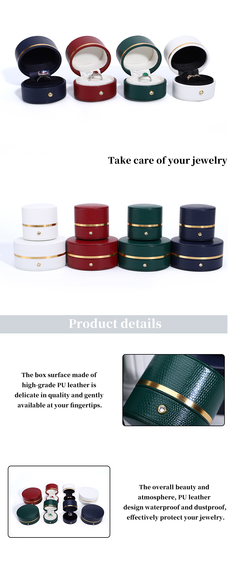 Effortlessly stylish Hanhong free sample portable jewelry box for your travel needs