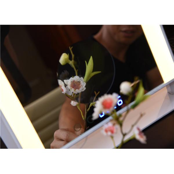 Desk Professional Portable Led Makeup Mirror Yellow / White Light