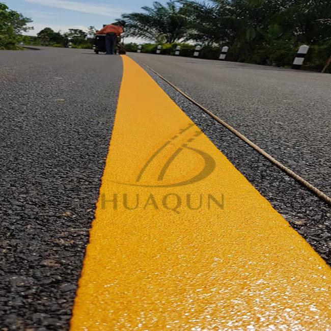 Hot sale in Nigeria and Philippines High Reflective White And Yellow Road Paint Mixed Glass Bead Marking Highway Thermoplastic Reflective Road Paint