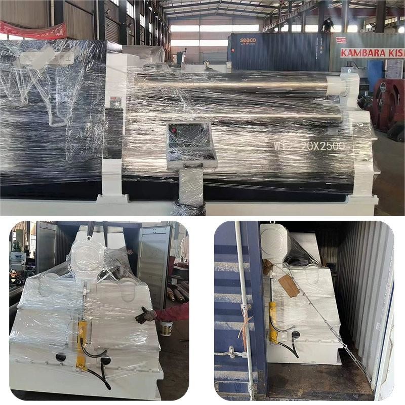 CNC Hydraulic 4 Rollers Plate Rolling Machine 20x3000 Carbon Steel Metal Sheet