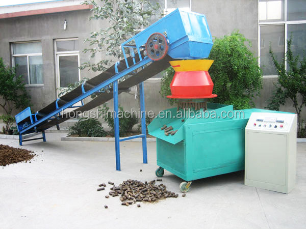 0.8-1t/h Coffee Husk Briquetting Machine , High Speed Cotton Stalk Press Machine