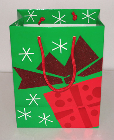 Lovely design colorful printing paper bag for gift for Christmas Day