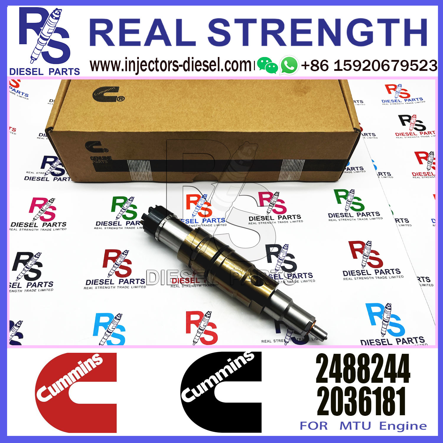 Diesel Engine RDC13A DC16A XPI Fuel Injector 2232307 574423 2057401 2086663 2488244