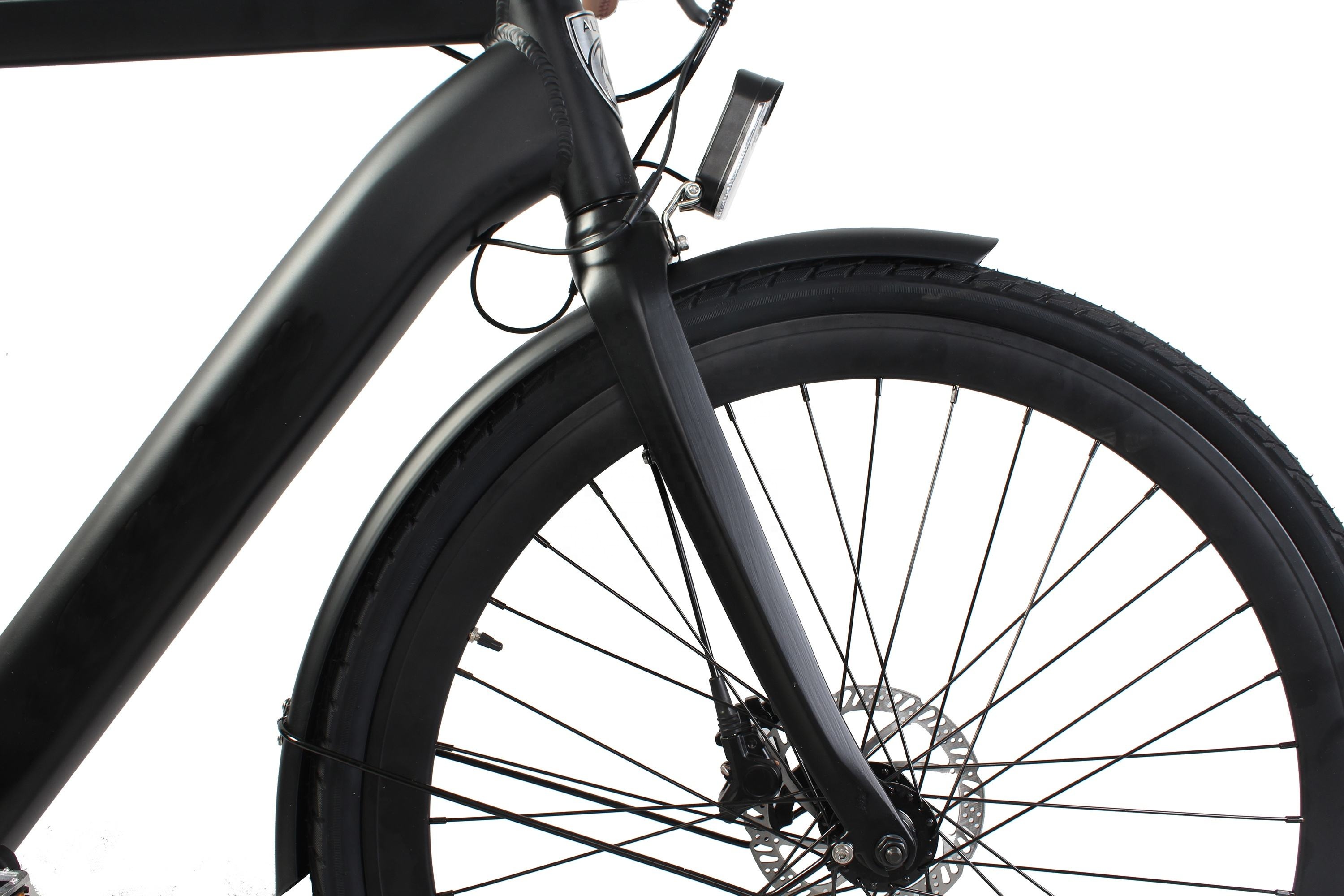 Aluminum Alloy Frame 700C Electric Road Bike With 36V 250W Belt Drive Lithium Battery