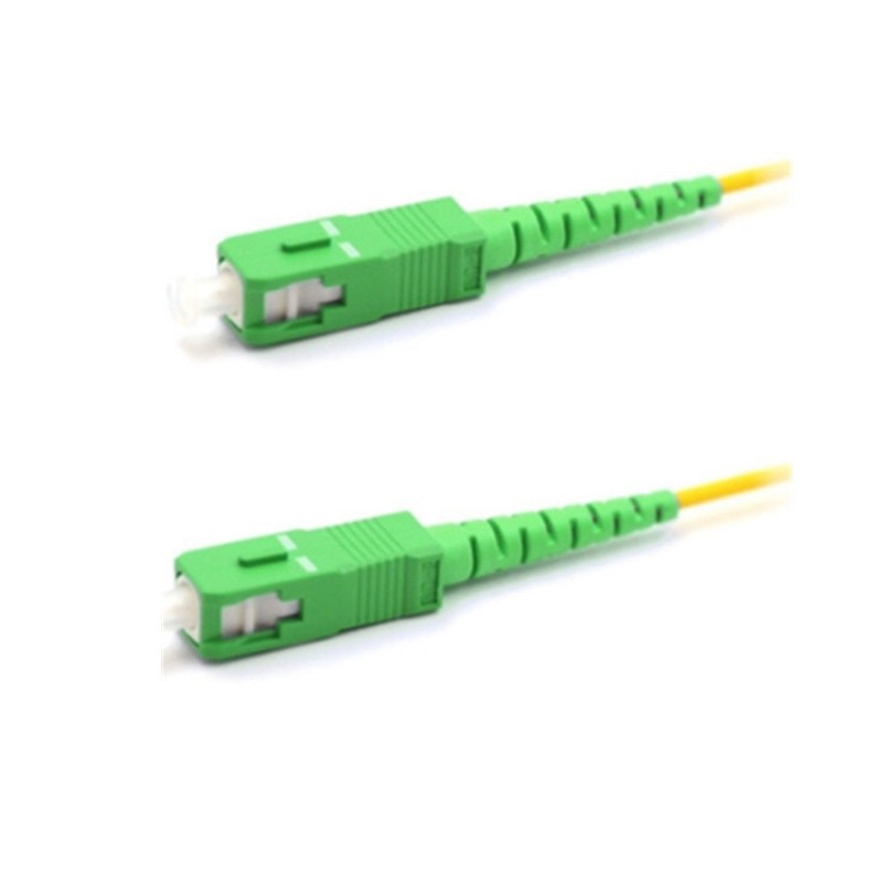 Low IL Simplex SC APC Singlemode 3.0/2.0mm Yellow LSZH ODF PVC Optic Fiber Patch Cord