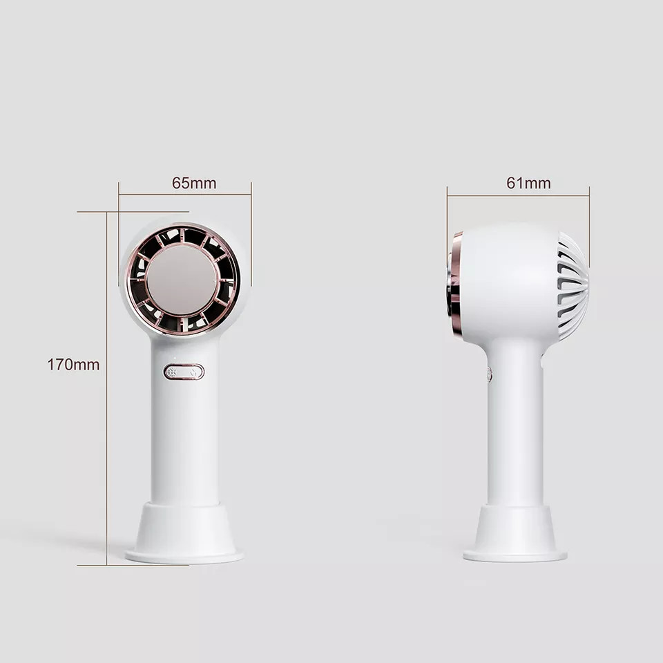 2200mAh Mini Rechargeable Fan Ice Compress Cold USB Handheld Fan