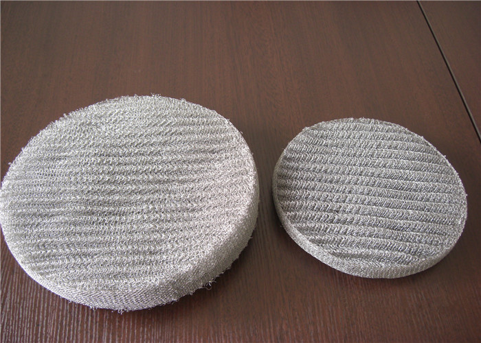 High Filter Rating Mist Eliminator Demister 0.2mm 0.23mm Cylindrical Filter Disc