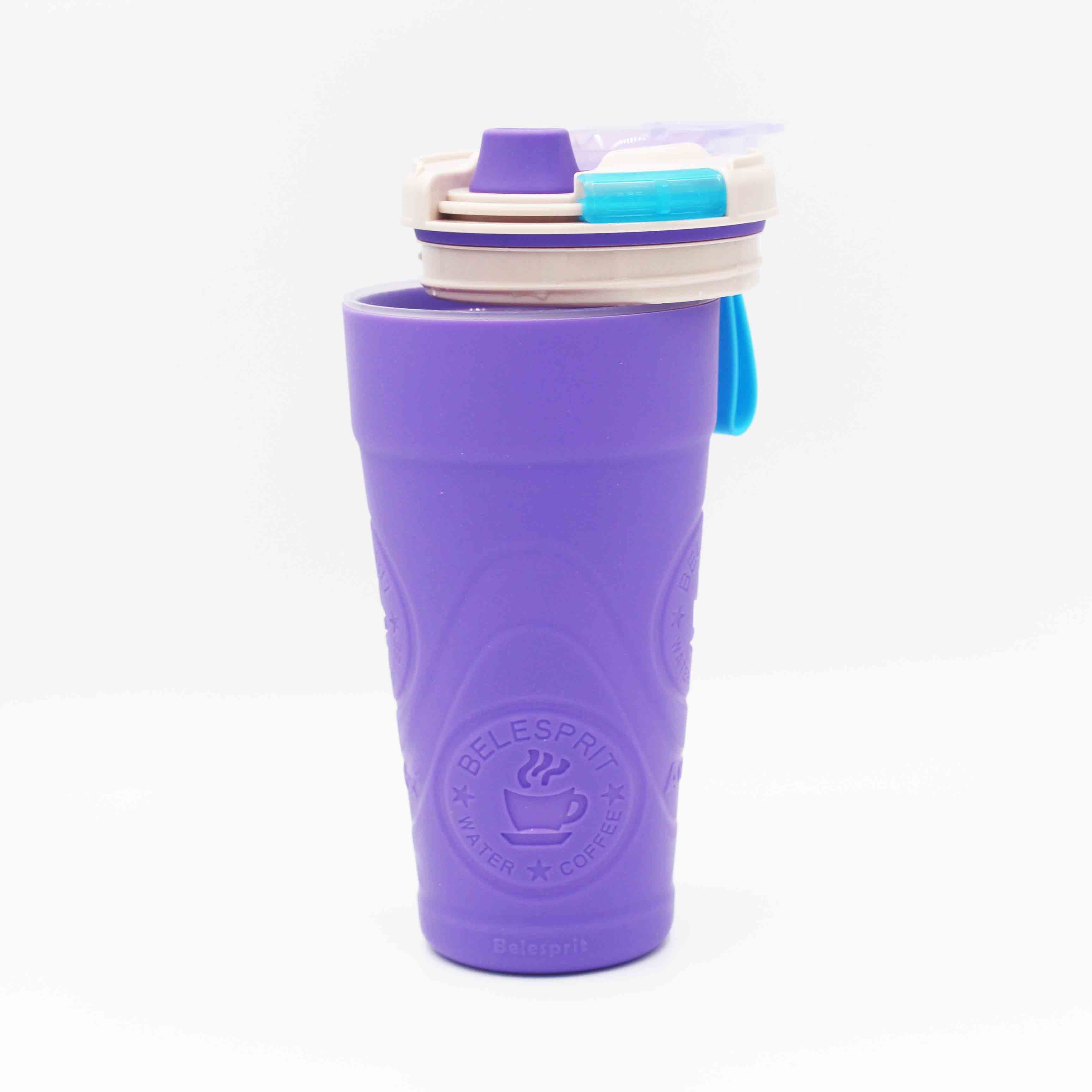 360ml 460ml 560ml Leak Proof Glass Water Bottle With Custom Logo