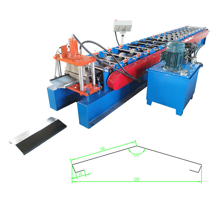 Galvanized Ridge Cap Machine Watershed Roofing Panel Making Machine