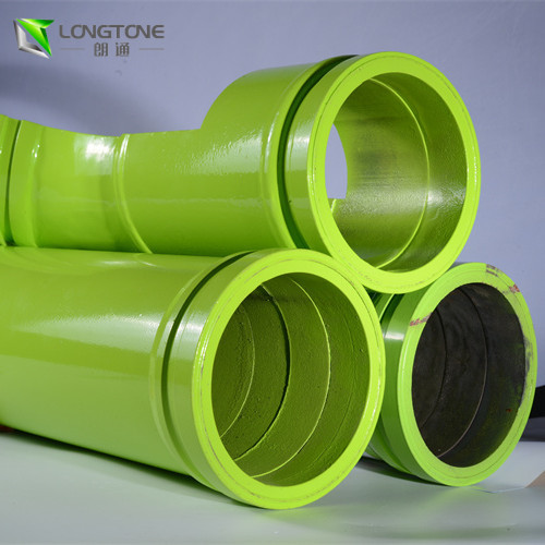 Concrete Pipeline Towing Pump Straight Pipe With Flange