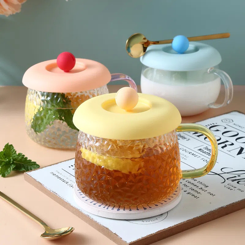 Silicone Cup Lids Silicone Coffee Mug Lids Reusable Coffee Tea Water Cup Lids Anti-dust Airtight Mug Covers Mug Covers