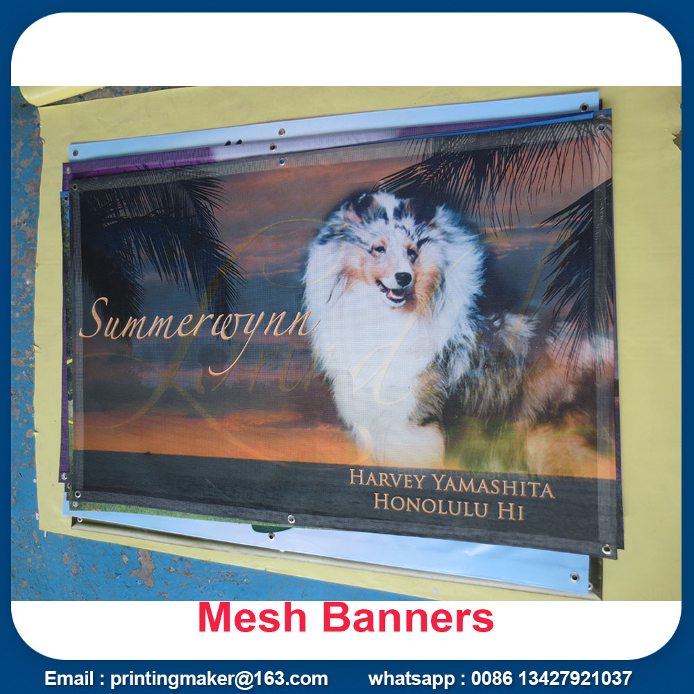 outdoor fence mesh banner