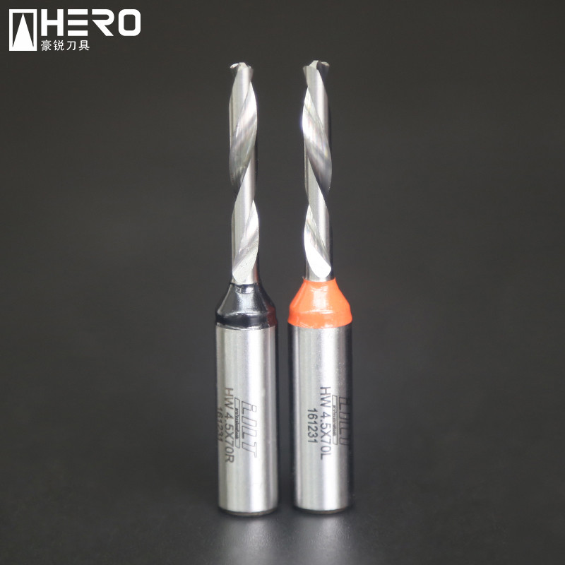 Long Brad Point Drill Bits Superior Chip Clearance No Burrs Adjustable