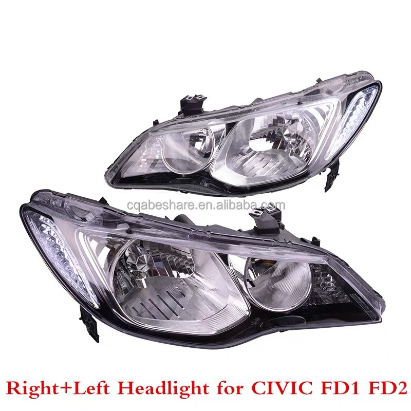 Car Lamp 33100-TX3-H01 33150-TX3-H01 for Honda Civic FD1 FD2 Headlights 2006-2011