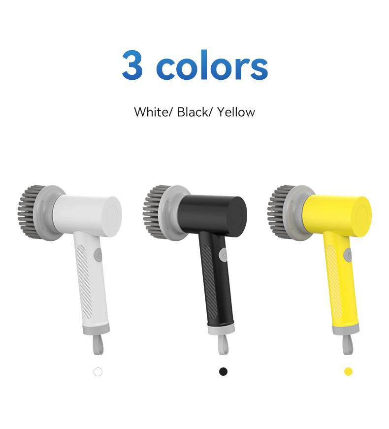 White Rotating Cleaning Scrub USB Rechargeable For Modern Home Cleaning