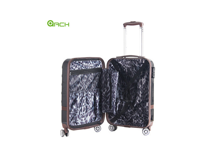 ABS PC Hard Trolley Travel Luggage Bag With Spinner Wheels