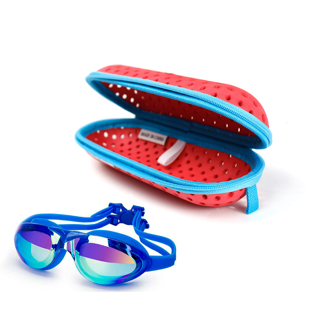 L18cm Swimming Goggles Case , PU EVA Safety Glasses Hard Case
