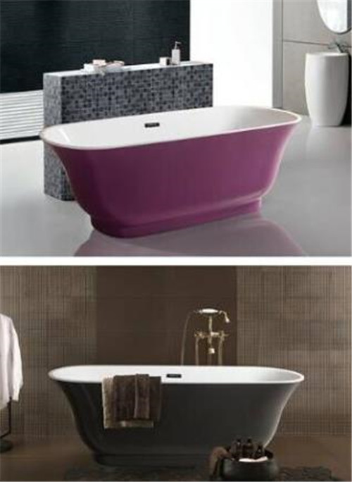 Solid Surface Small Freestanding Soaking Tub Gross Weight 46.5kg Customized Color