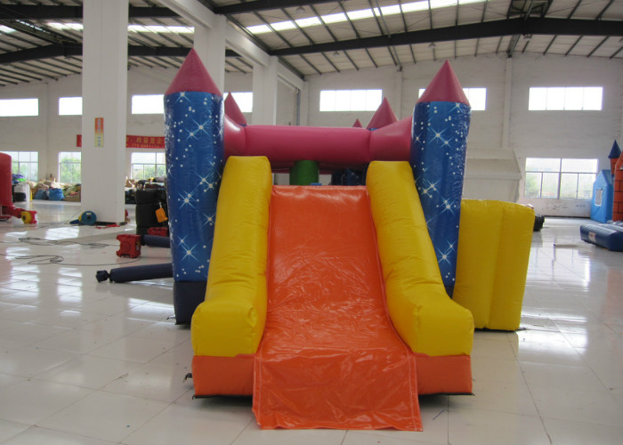 Commercial Cartoon Inflatable Obstacle Courses Digital Printing 10 X 4m Enviroment - Friendly