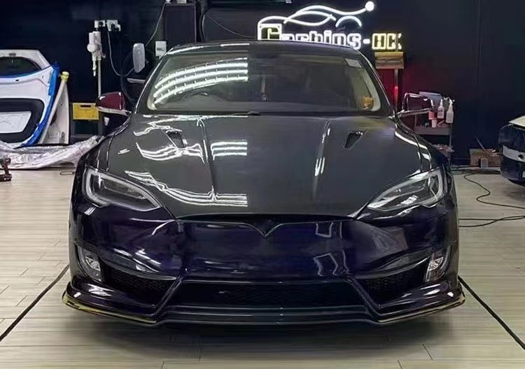 Model S Tesla Body Kit 2017 - 2019 Rear Bumper Spoiler Hood Engine