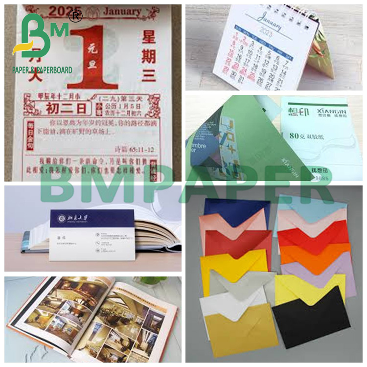 60grams 70grams Uncoated Woodfree Paper Ivory High Bulky Offset Card 31*43inch