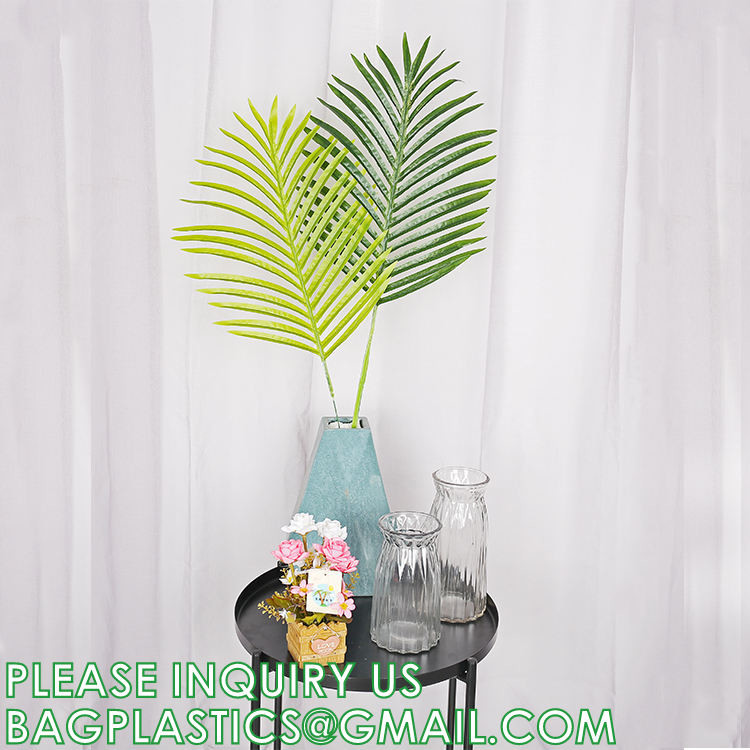 Kinds Artificial Palm Leaves Tropical Fake Leaves, Monstera Leaf Faux Leaves Party Table Decoration Wedding Birthday