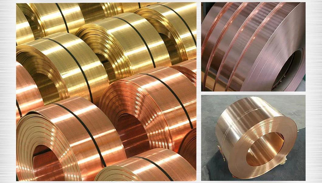 99.9% Pure Copper Strip C1100 C1200 C1020 C5191 Copper Coil Tinned Copper Tape Foil Factory