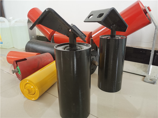 Anti Static TD75 Mining Conveyor Rollers Fire Resistant Troughing Roller